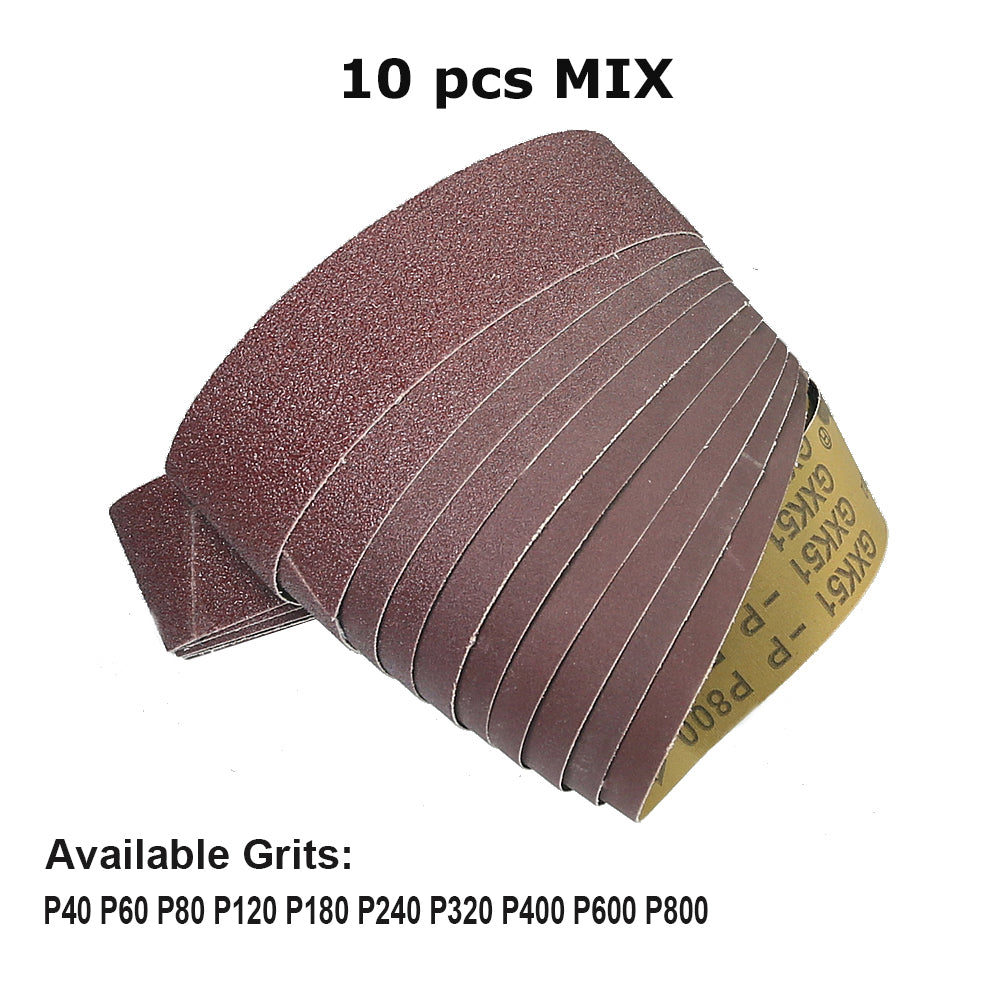 2x42 inch BORA5 Ceramic Abrasive Sanding Belts GXK51-P AO Grinding Bands for Steel Plastic Wood Polishing