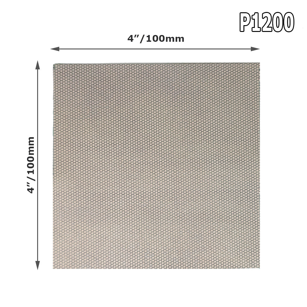 1 piece 4"x4" Electroplated Diamond Sanding Sheet P60 - P1200 Hand Polishing Sandpaper 100x100mm