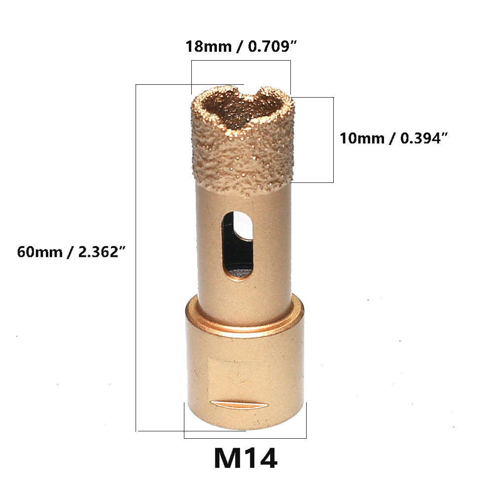 1 piece Vacuum Brazed Diamond Hole Opening Saw Angle Grinder Drilling Core Bit for Stone Mable Granite
