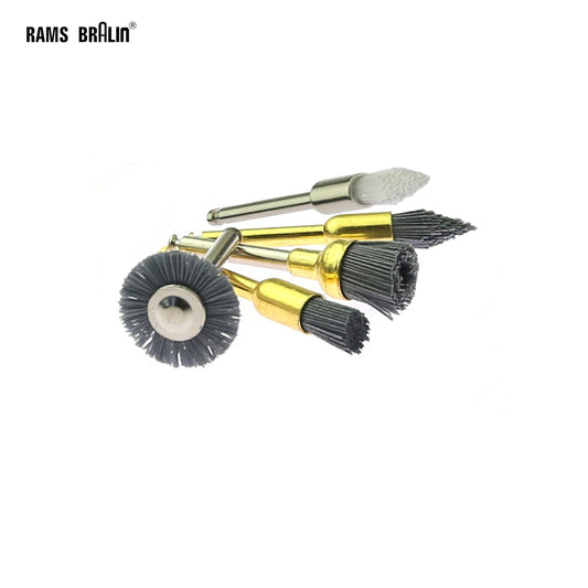 Mini Nylon Abrasive Polishing Brush 3/32" 2.35mm shank Dental Grinding Cleaning Material for Handpiece