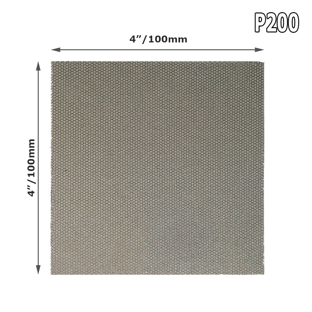 1 piece 4"x4" Electroplated Diamond Sanding Sheet P60 - P1200 Hand Polishing Sandpaper 100x100mm