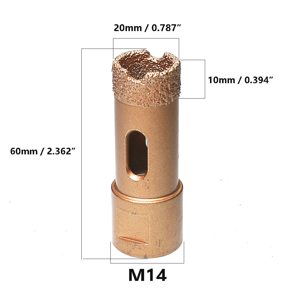 1 piece Vacuum Brazed Diamond Hole Opening Saw Angle Grinder Drilling Core Bit for Stone Mable Granite