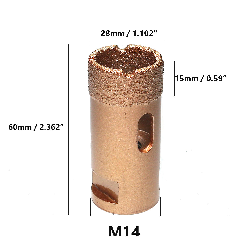 1 piece Vacuum Brazed Diamond Hole Opening Saw Angle Grinder Drilling Core Bit for Stone Mable Granite
