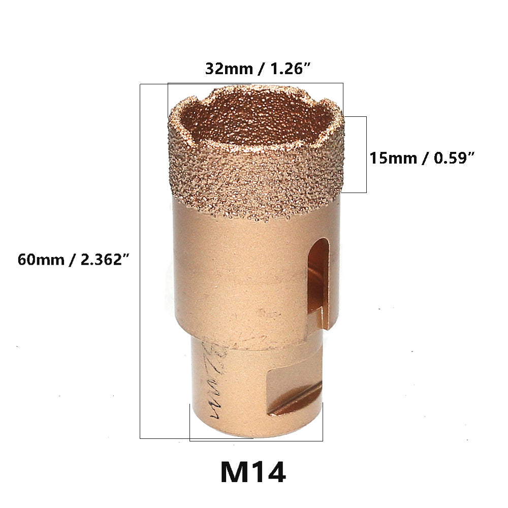 1 piece Vacuum Brazed Diamond Hole Opening Saw Angle Grinder Drilling Core Bit for Stone Mable Granite
