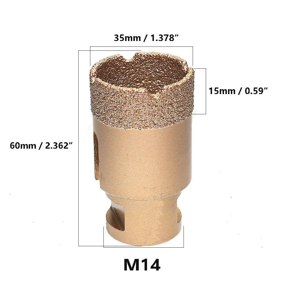 1 piece Vacuum Brazed Diamond Hole Opening Saw Angle Grinder Drilling Core Bit for Stone Mable Granite