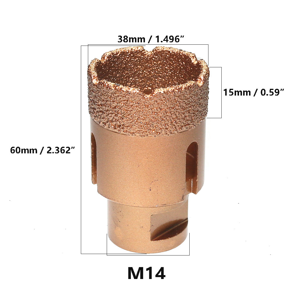 1 piece Vacuum Brazed Diamond Hole Opening Saw Angle Grinder Drilling Core Bit for Stone Mable Granite