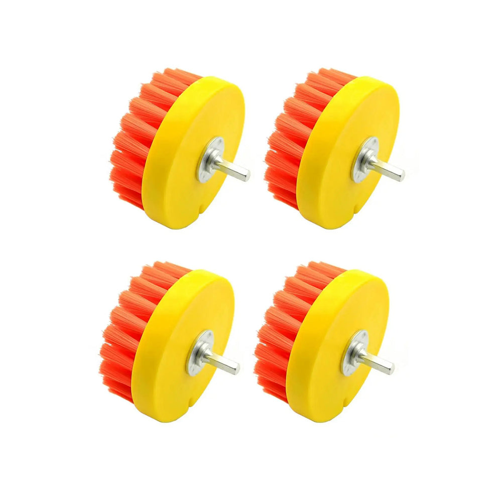 4 pcs 110mm Clean Brush Drill Wheel for Sofa Carpet Car interiors Floor Cleaning