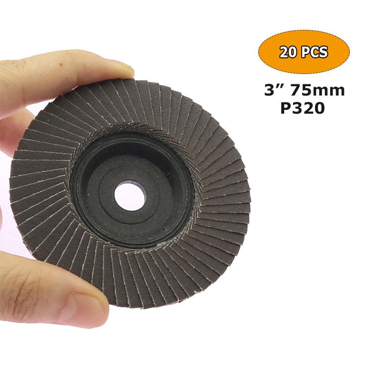 2"/3" Mini Flap Disc Abrasive Wheel 50mm/75mm Air Polisher 12V Angle Grinder Tool