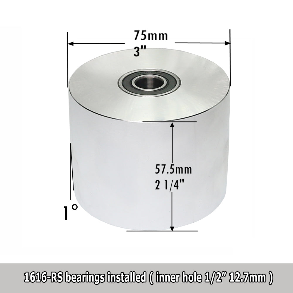 1 piece Fully Aluminum Belt Grinder Drive Wheel / Idler Wheel / Track Wheel