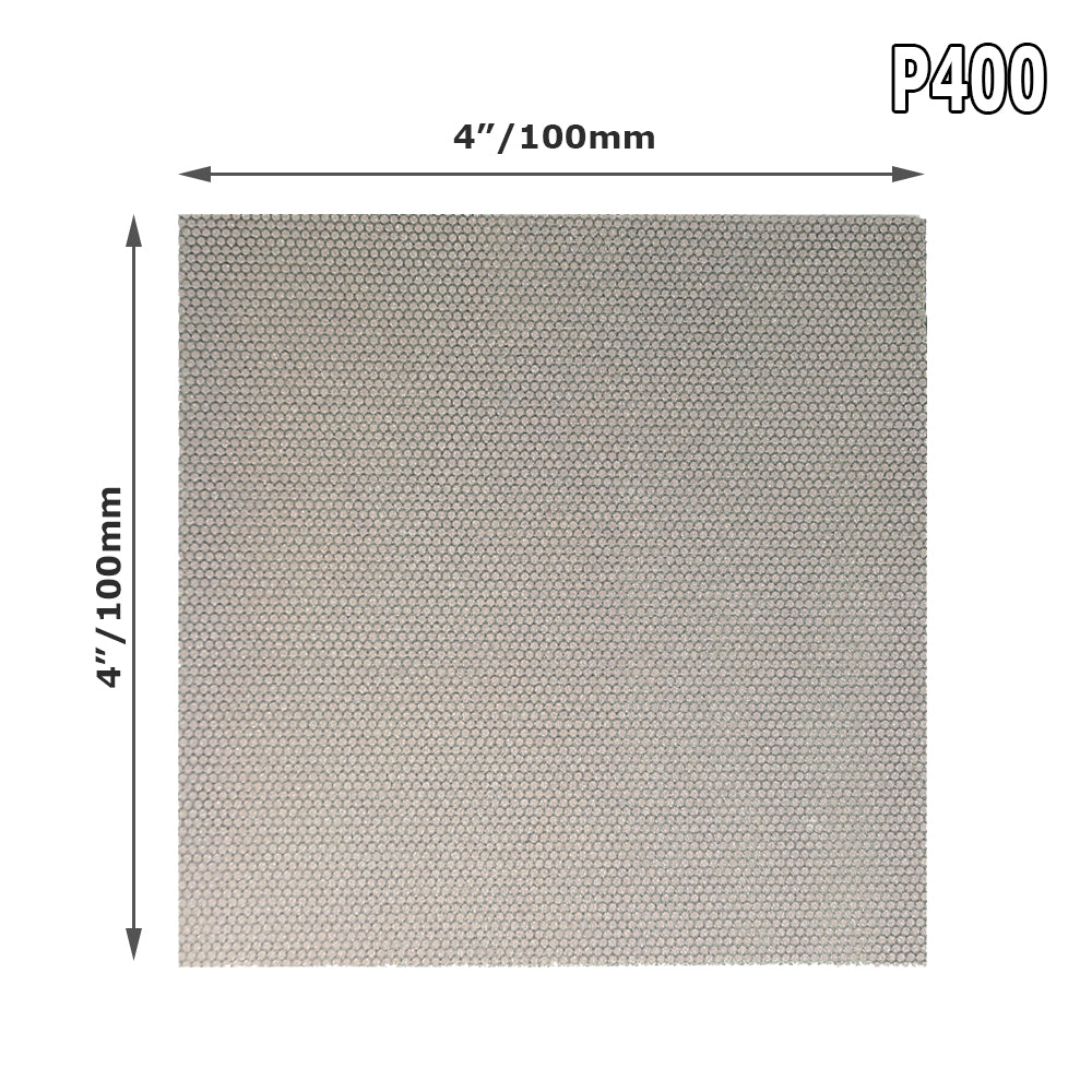 1 piece 4"x4" Electroplated Diamond Sanding Sheet P60 - P1200 Hand Polishing Sandpaper 100x100mm