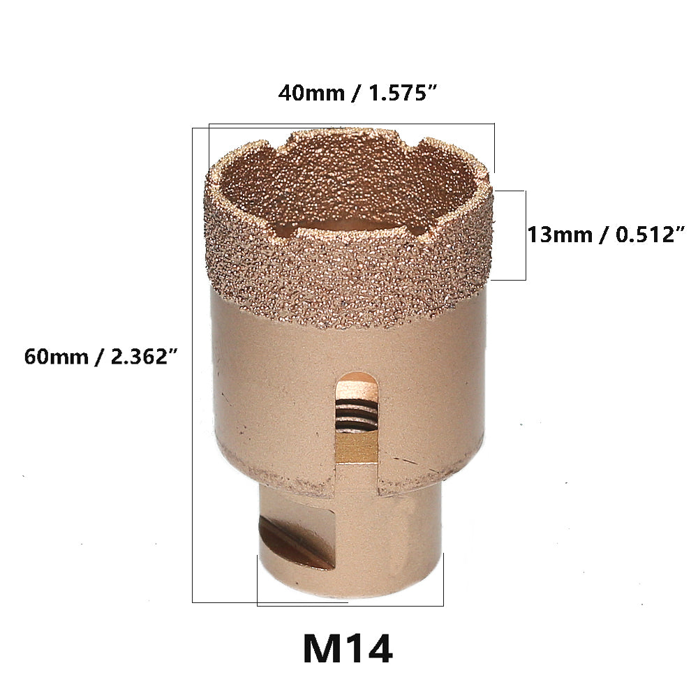 1 piece Vacuum Brazed Diamond Hole Opening Saw Angle Grinder Drilling Core Bit for Stone Mable Granite