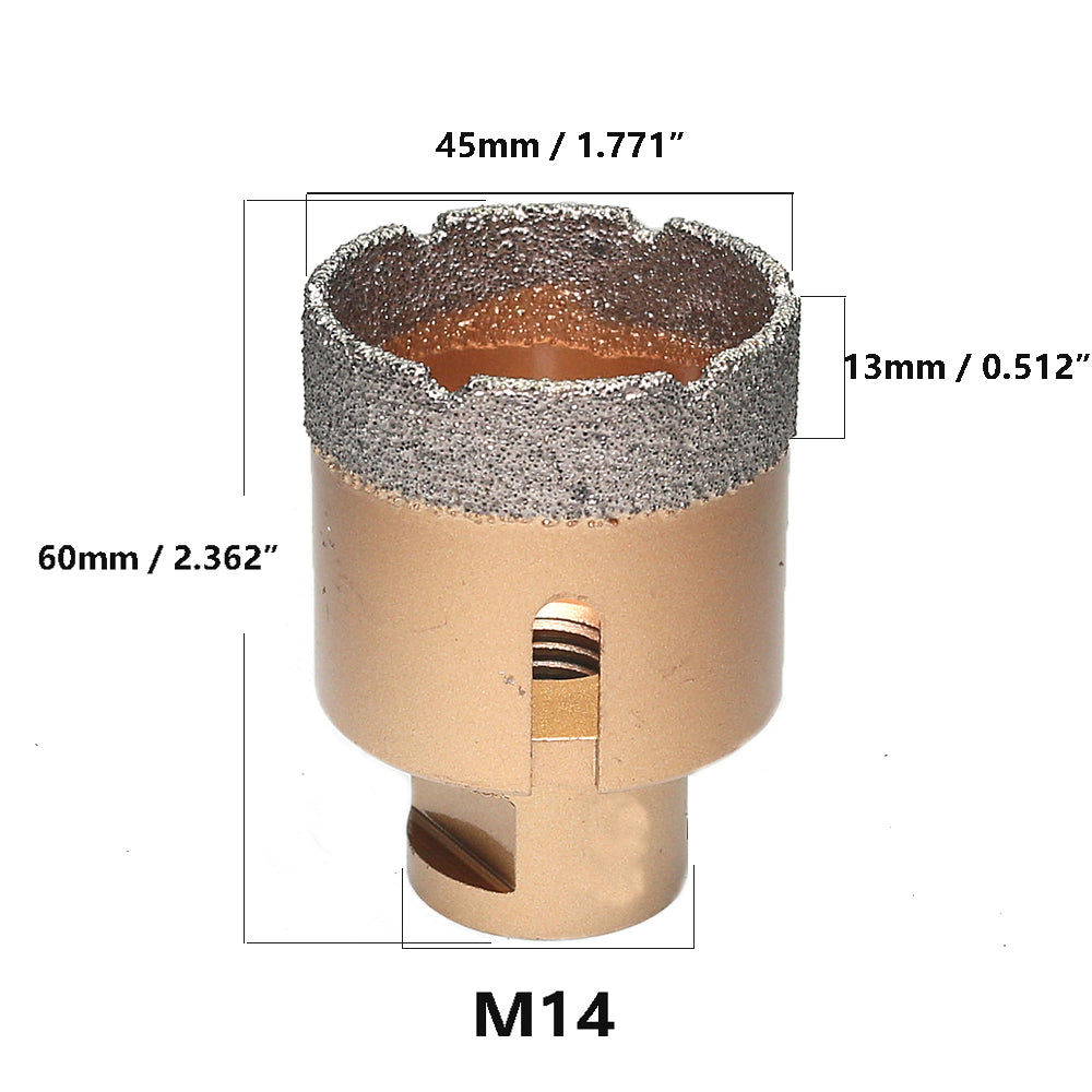1 piece Vacuum Brazed Diamond Hole Opening Saw Angle Grinder Drilling Core Bit for Stone Mable Granite