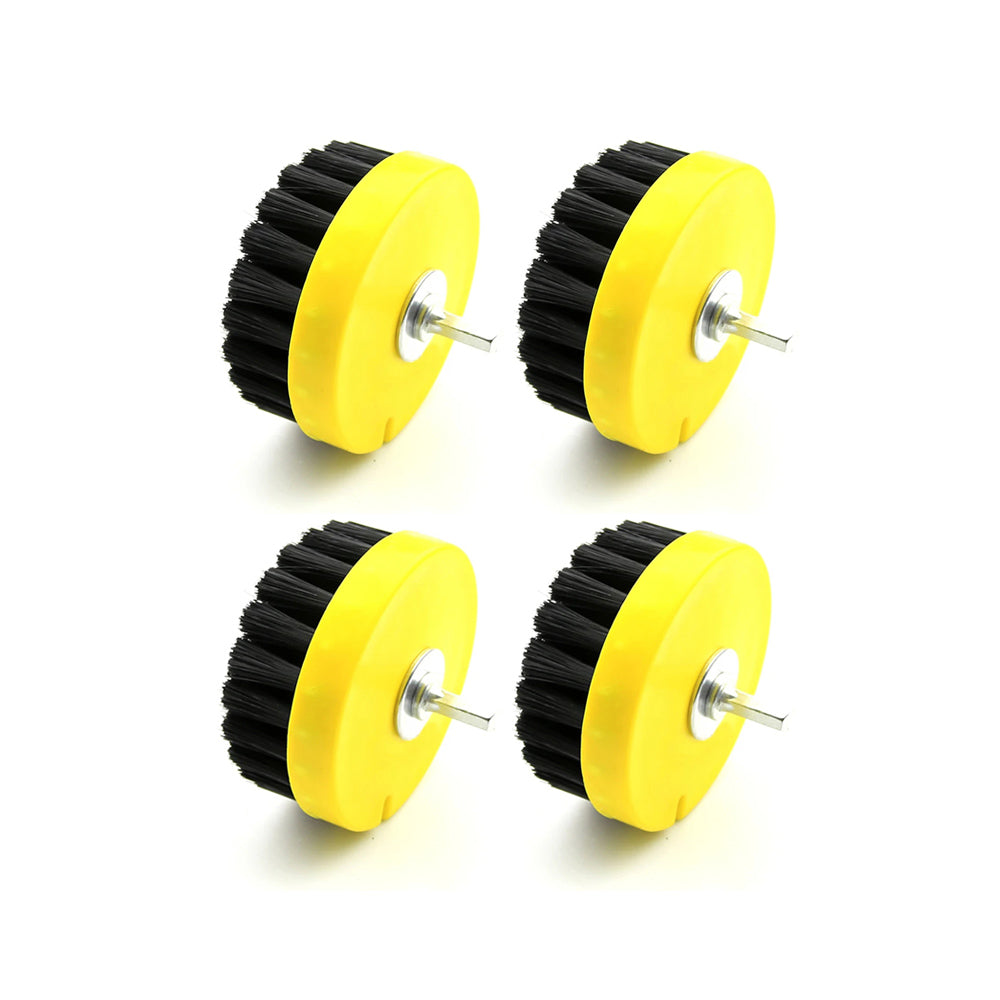 4 pcs 110mm Clean Brush Drill Wheel for Sofa Carpet Car interiors Floor Cleaning
