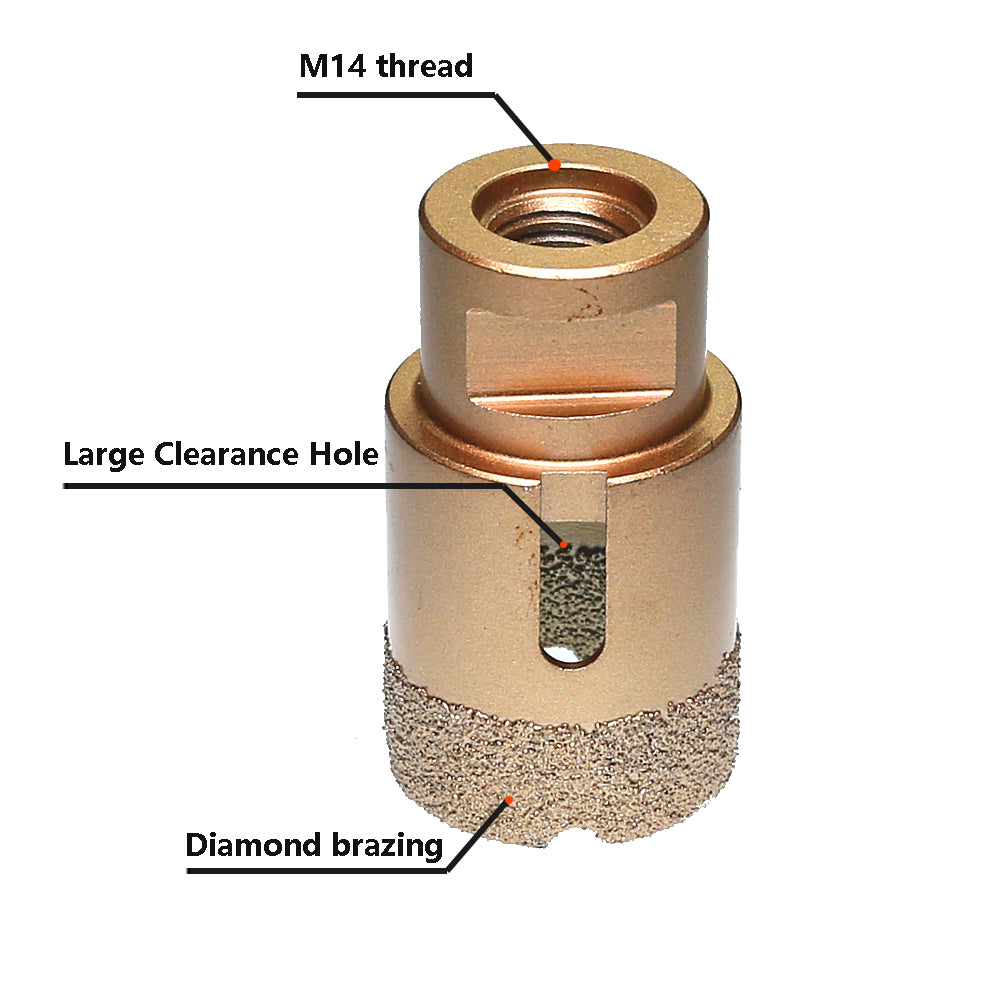 1 piece Vacuum Brazed Diamond Hole Opening Saw Angle Grinder Drilling Core Bit for Stone Mable Granite