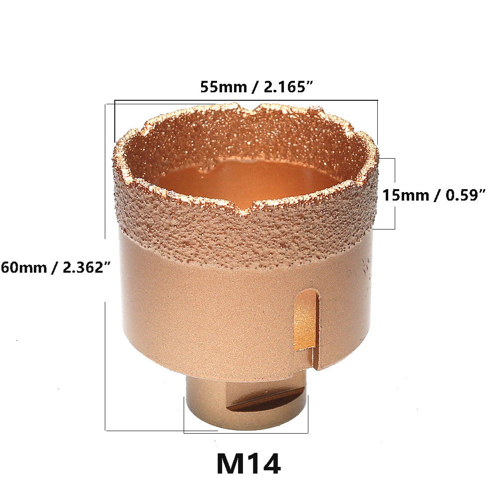 1 piece Vacuum Brazed Diamond Hole Opening Saw Angle Grinder Drilling Core Bit for Stone Mable Granite