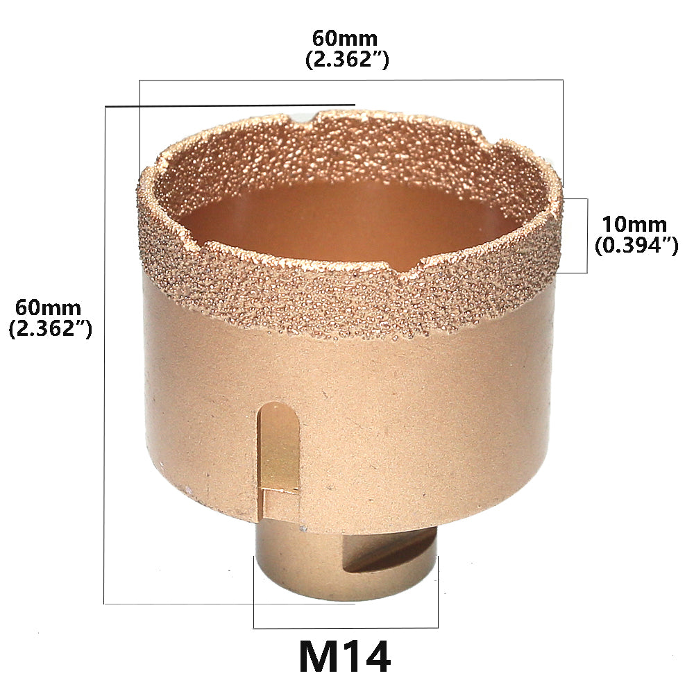 1 piece Vacuum Brazed Diamond Hole Opening Saw Angle Grinder Drilling Core Bit for Stone Mable Granite