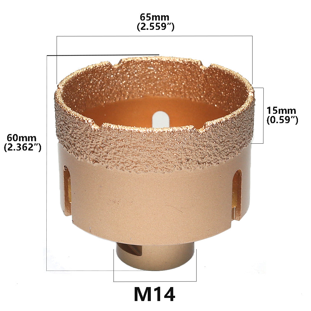 1 piece Vacuum Brazed Diamond Hole Opening Saw Angle Grinder Drilling Core Bit for Stone Mable Granite