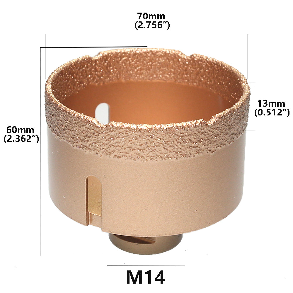 1 piece Vacuum Brazed Diamond Hole Opening Saw Angle Grinder Drilling Core Bit for Stone Mable Granite