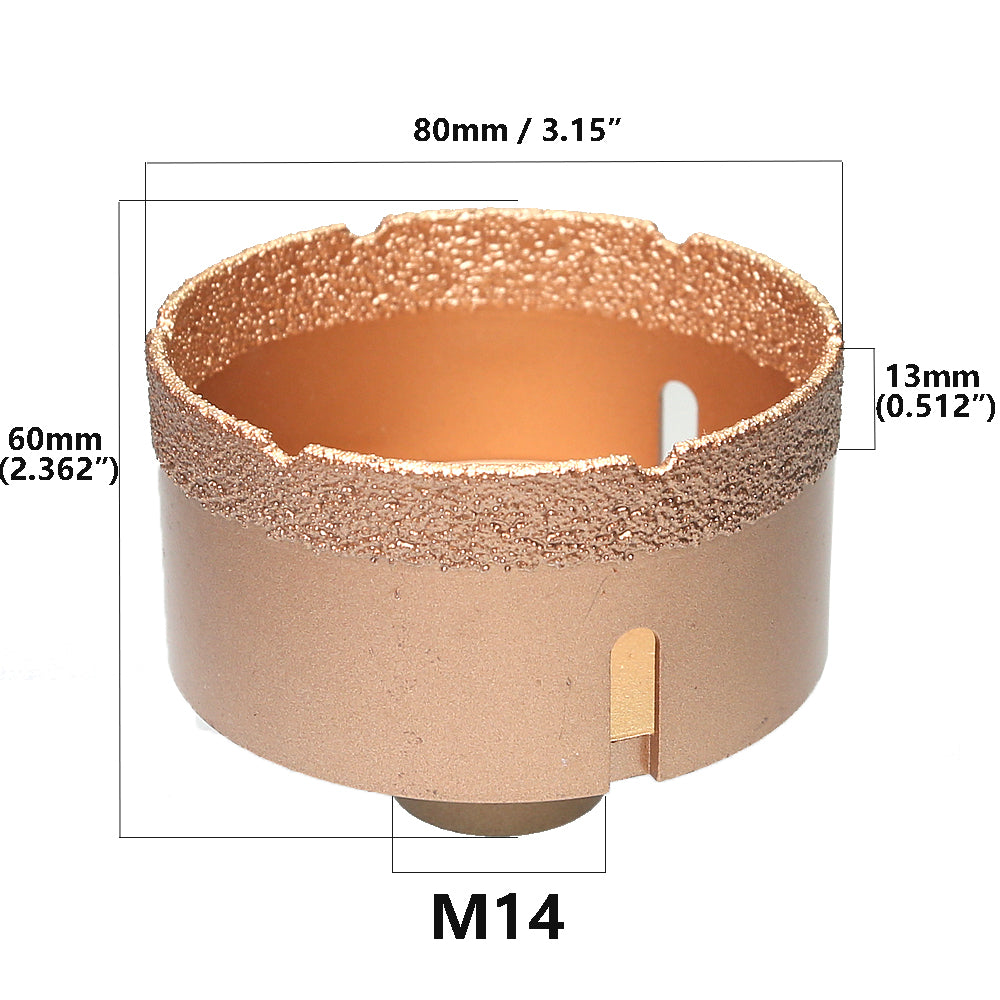 1 piece Vacuum Brazed Diamond Hole Opening Saw Angle Grinder Drilling Core Bit for Stone Mable Granite