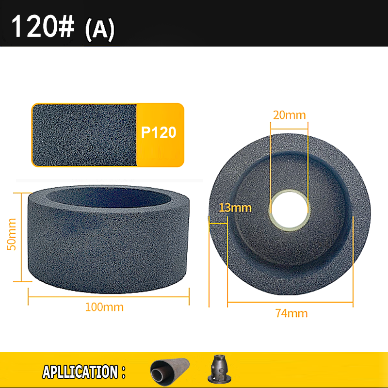 100x50x20mm Cup-Shaped Ceramic Abrasive Wheel Knife Steel Glass Metal Grinding Polishing Wheel