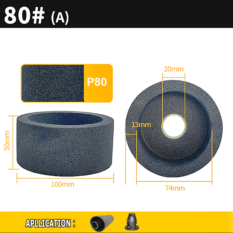 100x50x20mm Cup-Shaped Ceramic Abrasive Wheel Knife Steel Glass Metal Grinding Polishing Wheel