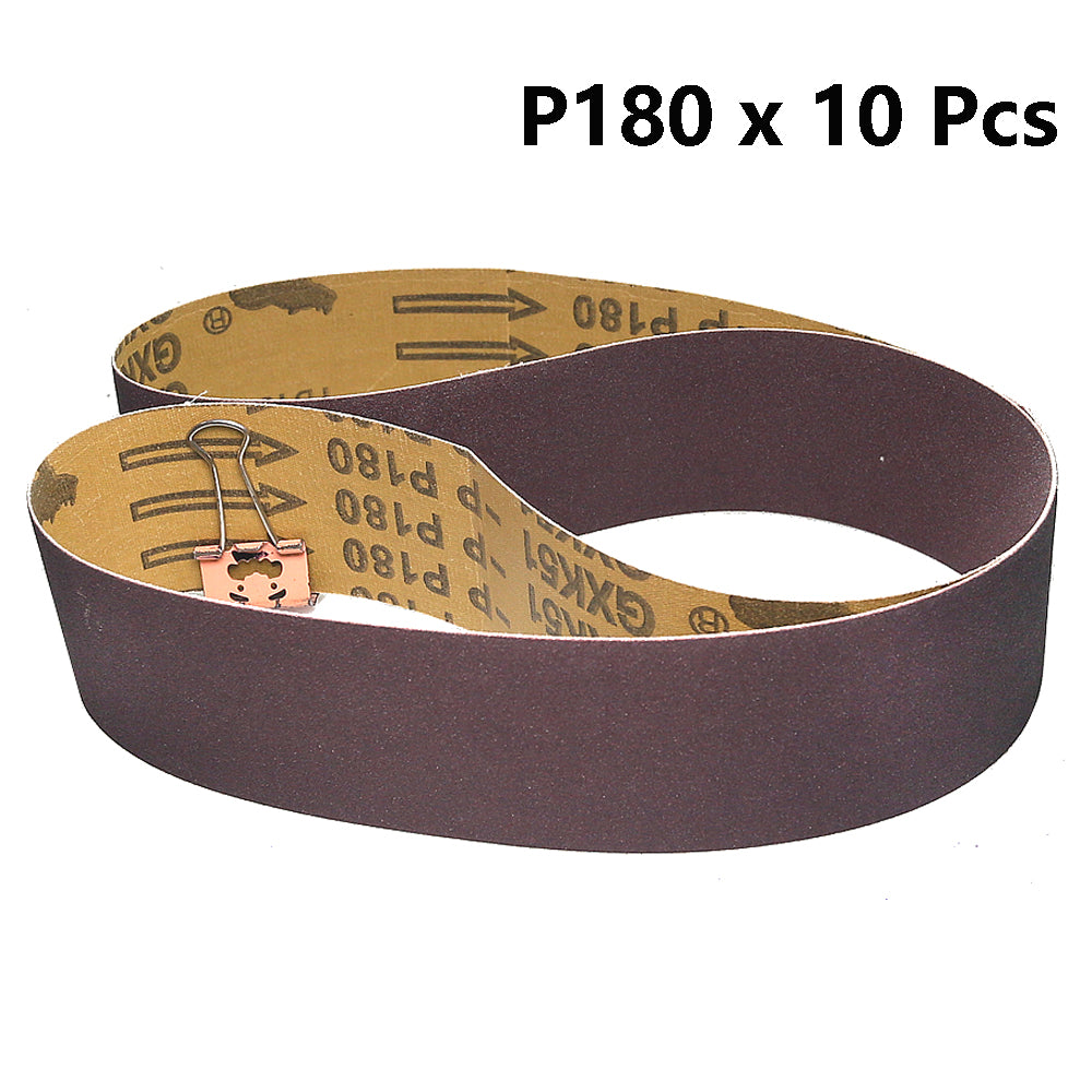 2x42 inch BORA5 Ceramic Abrasive Sanding Belts GXK51-P AO Grinding Bands for Steel Plastic Wood Polishing