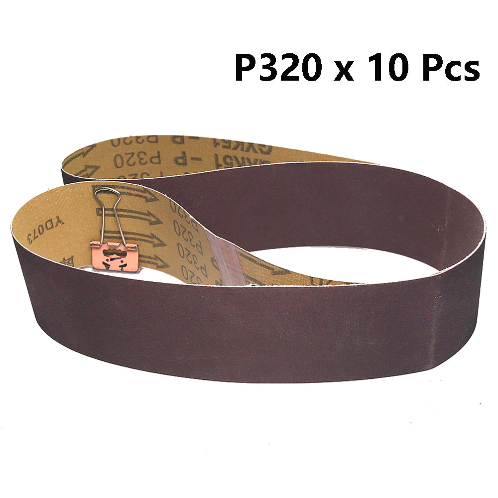 2x42 inch BORA5 Ceramic Abrasive Sanding Belts GXK51-P AO Grinding Bands for Steel Plastic Wood Polishing
