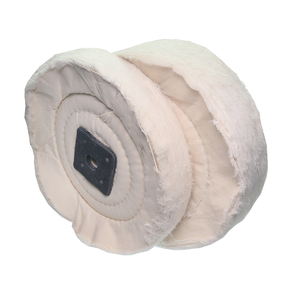 1 piece 6" / 8" Thicken Cotton Buffing Wheel Flannelette Lint Cloth Wheel for Metal Acrylic Stainless Steel Mirror Polishing