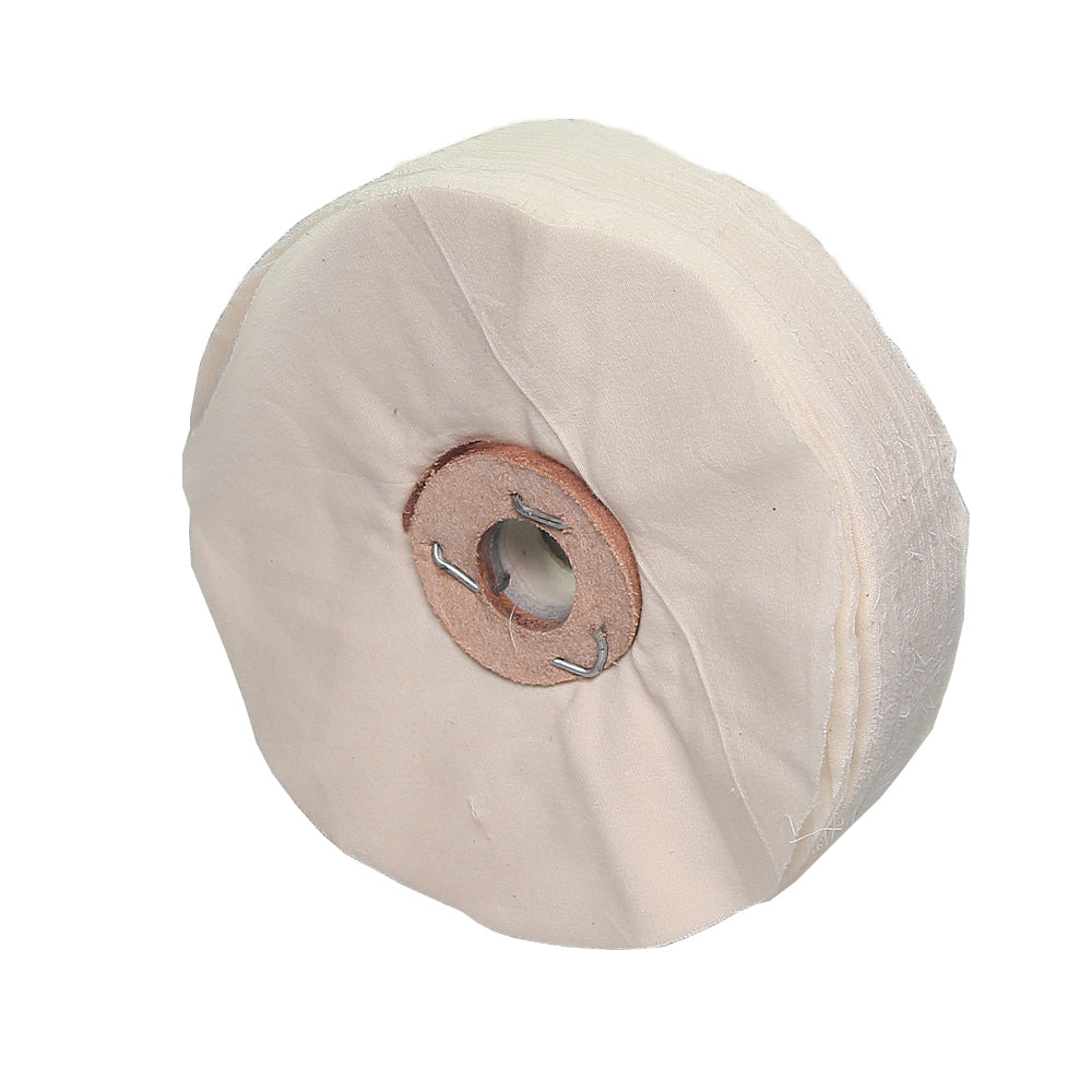 1 piece 4/5/6/8 inch Unstitched Floppy Final Polishing Mop Soft Loose 100 Leaf Fabric Buffing Wheel