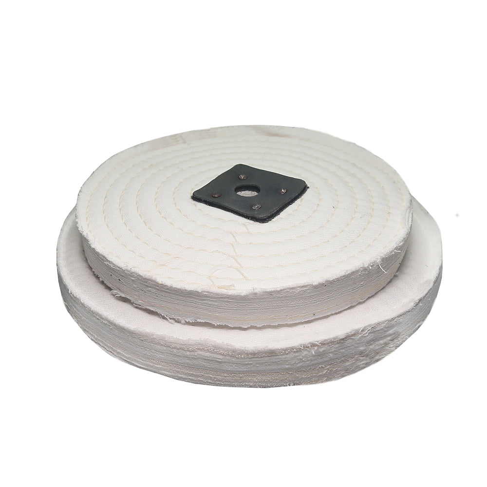 1 piece 8/10/12 inch Sewn Cotton Cloth Stitched Fabric Buffing Wheel for Stainless Steel Mirror Finish