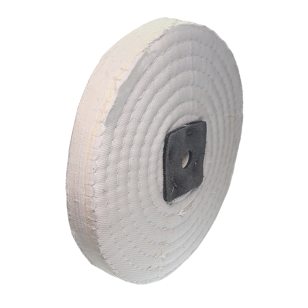 1 piece 8/10/12 inch Sewn Cotton Cloth Stitched Fabric Buffing Wheel for Stainless Steel Mirror Finish