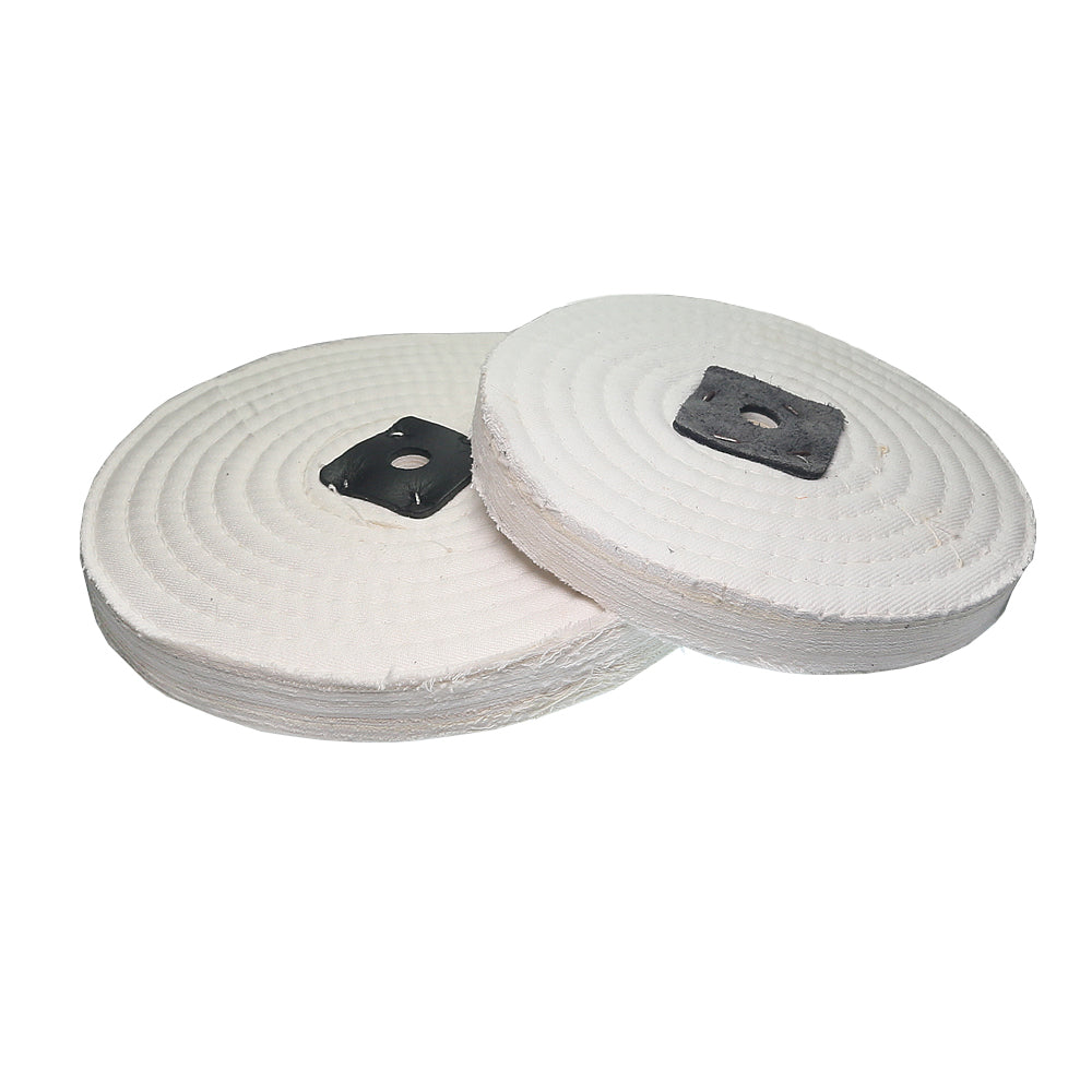 1 piece 8/10/12 inch Sewn Cotton Cloth Stitched Fabric Buffing Wheel for Stainless Steel Mirror Finish