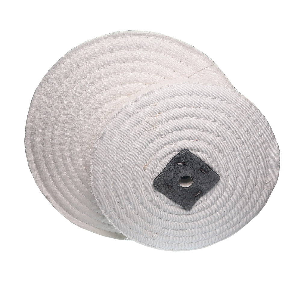 1 piece 8/10/12 inch Sewn Cotton Cloth Stitched Fabric Buffing Wheel for Stainless Steel Mirror Finish