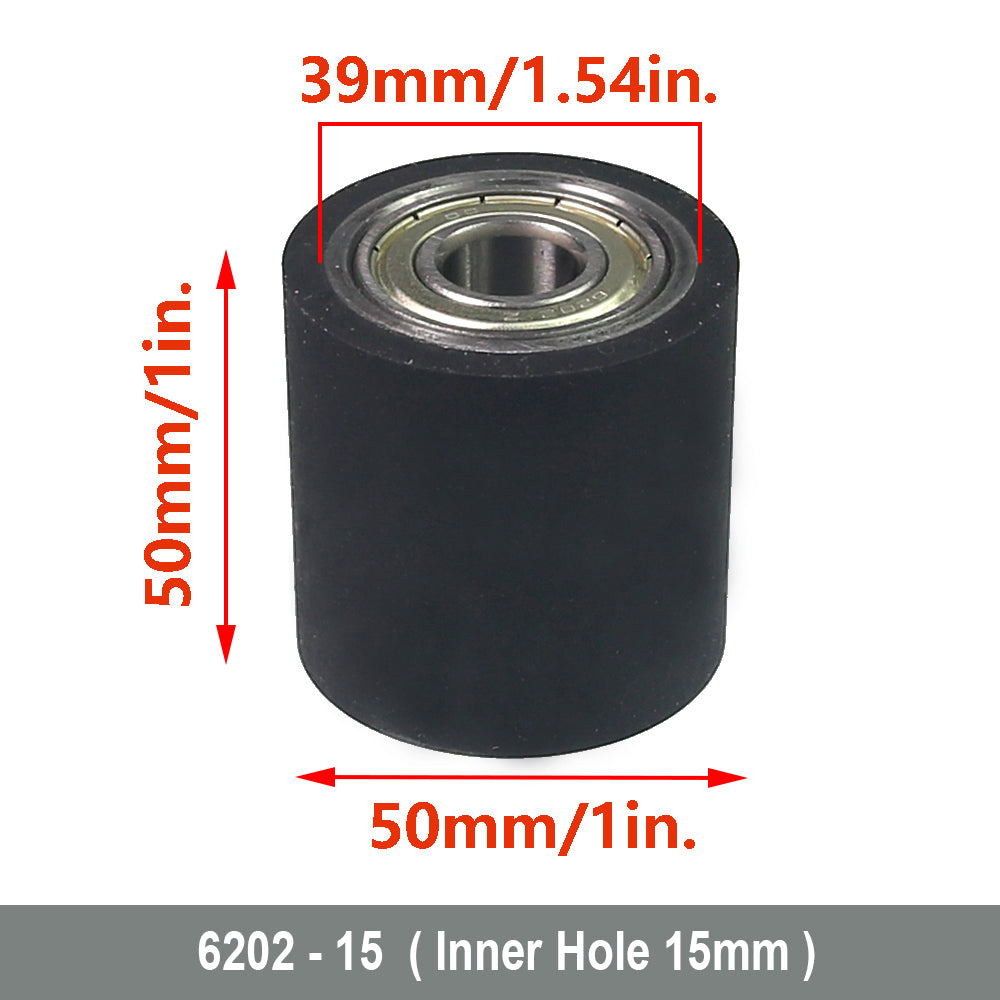 1 piece 2"/50mm x 2"/50mm Solid Rubber Contact Wheel Belt Grinder Part