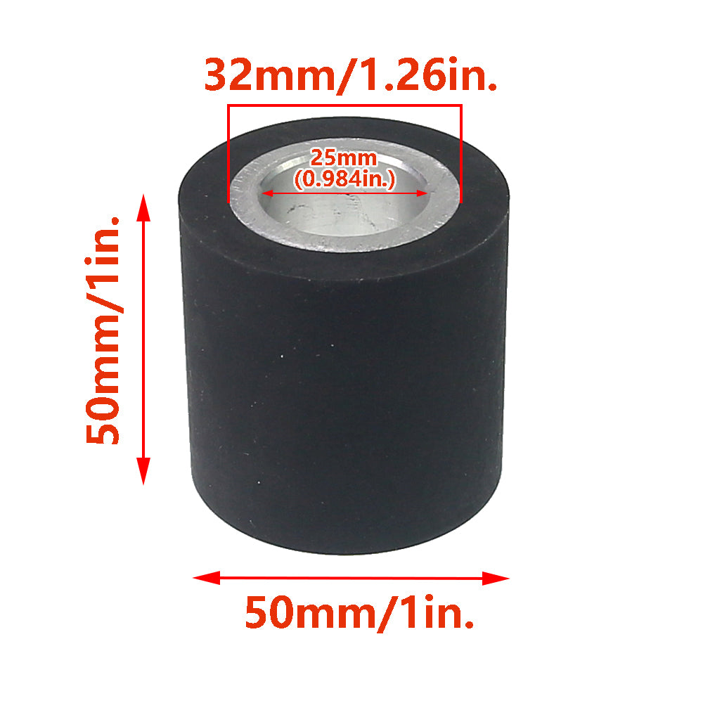 1 piece 2"/50mm x 2"/50mm Solid Rubber Contact Wheel Belt Grinder Part
