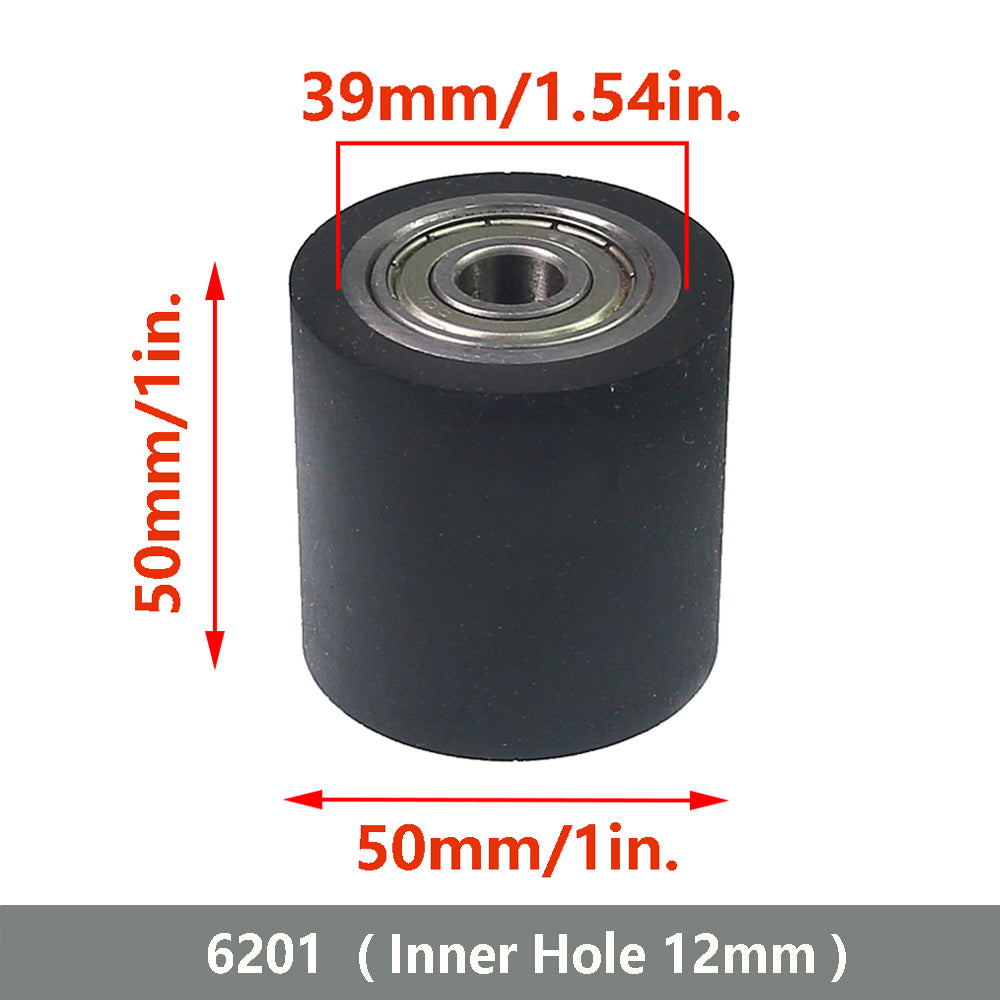 1 piece 2"/50mm x 2"/50mm Solid Rubber Contact Wheel Belt Grinder Part