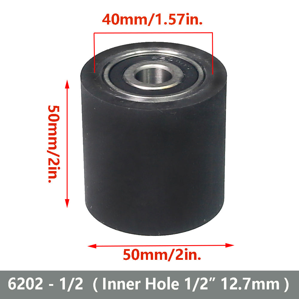 1 piece 2"/50mm x 2"/50mm Solid Rubber Contact Wheel Belt Grinder Part