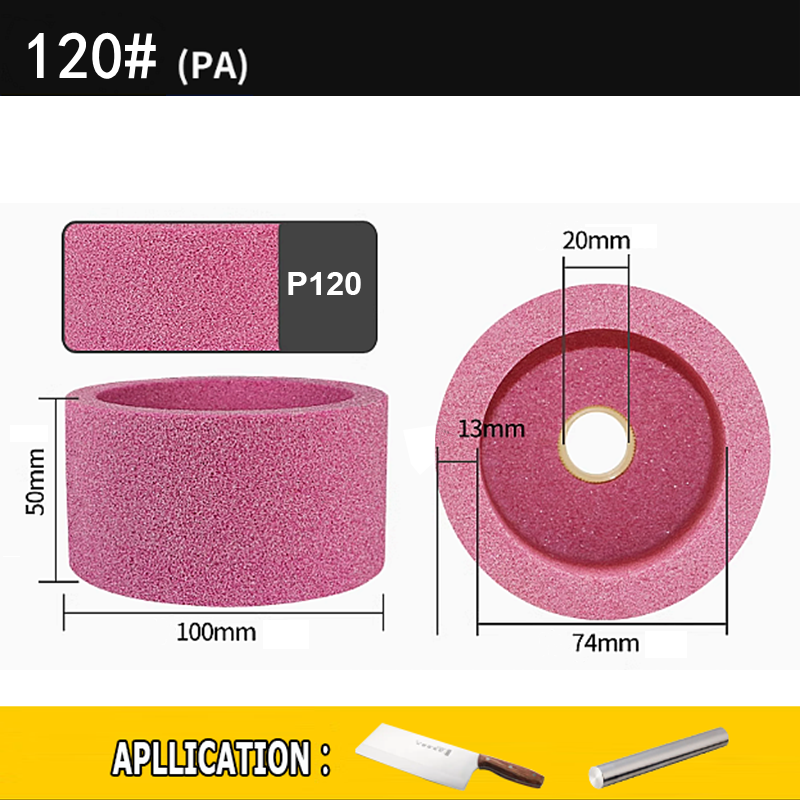100x50x20mm Cup-Shaped Ceramic Abrasive Wheel Knife Steel Glass Metal Grinding Polishing Wheel