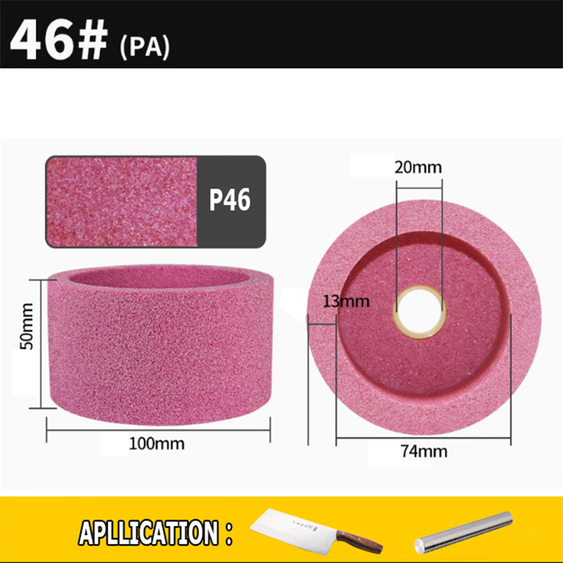 100x50x20mm Cup-Shaped Ceramic Abrasive Wheel Knife Steel Glass Metal Grinding Polishing Wheel