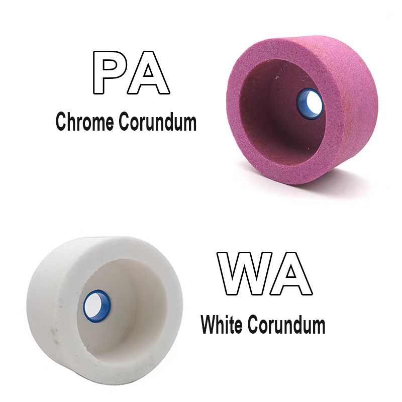100x50x20mm Cup-Shaped Ceramic Abrasive Wheel Knife Steel Glass Metal Grinding Polishing Wheel