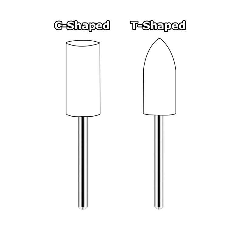 20 pcs OD 11/24" to 19/24" Wool Felt Bobs 1/8" Shaft Mounted Point Metal Plastic Mould Fine Polishing