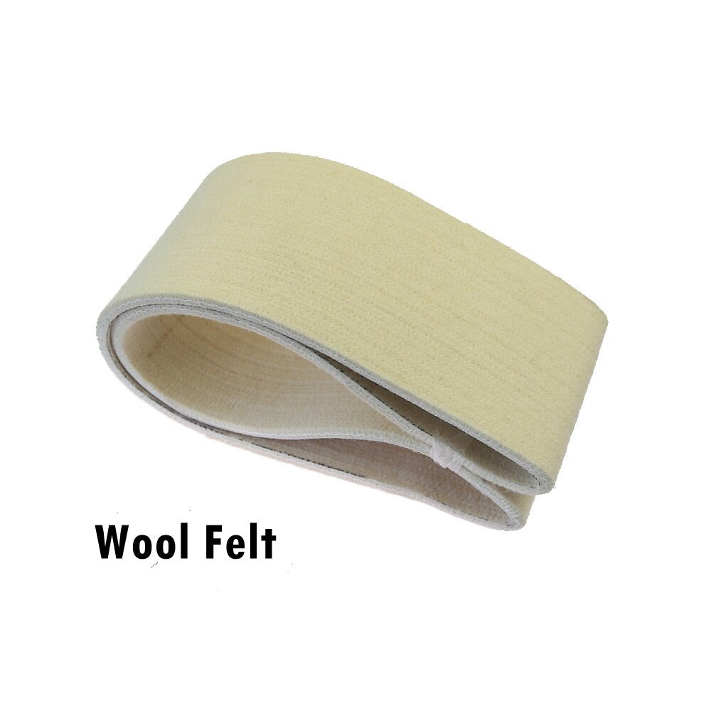 1 piece Wool Felt Polishing Sanding Belt Stainless Steel Pipe Mirror Finish