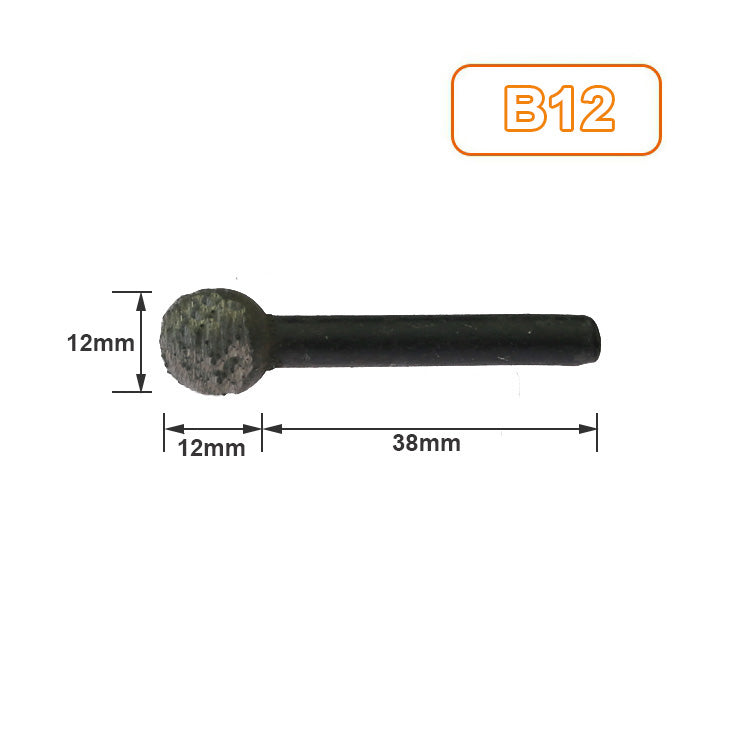 5 pieces 1/4" Shank Mounted Sintered Diamond Grinding Wheel for Stone Engraving Carving Grinding Cutting