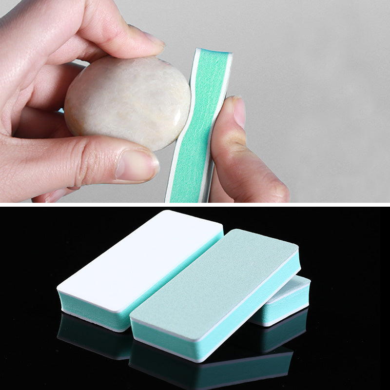 20 pieces Abrasive Grinding Sponge Sanding Block Woodworking Nail File Metal Mirror Buffer Polishing Finishing Manicure Tool