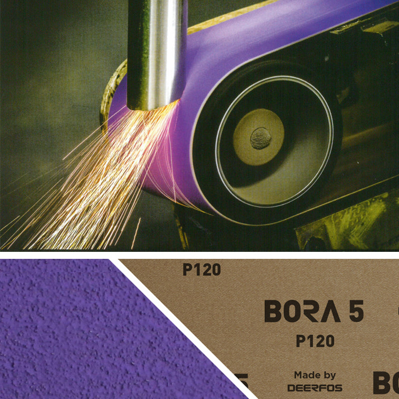 2x42 inch BORA5 Ceramic Abrasive Sanding Belts GXK51-P AO Grinding Bands for Steel Plastic Wood Polishing