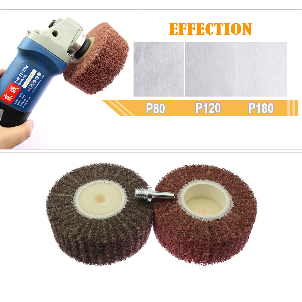 1 piece 4.72x2" M14 Angle Grinder Polishing Wheel Stainless Steel Surface Conditioning Wheel