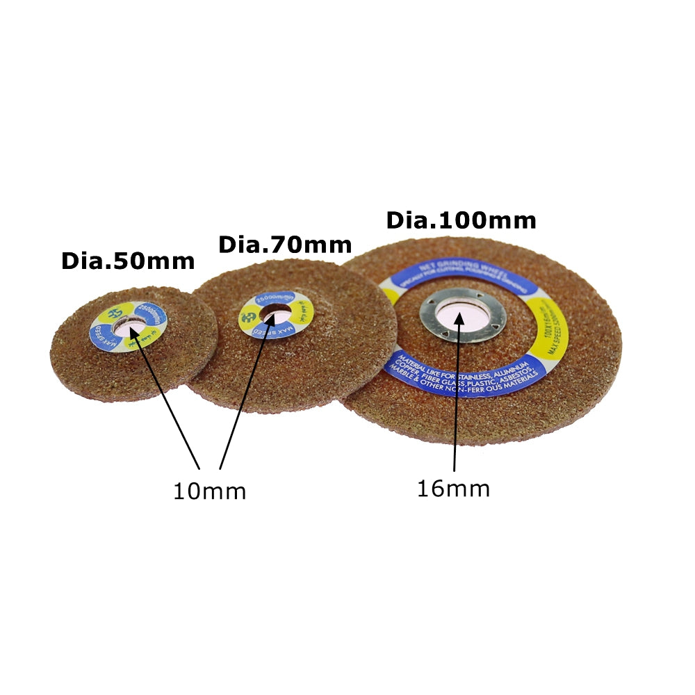 2" - 4" Mini Net Abrasive Grinding Wheel Stainless Steel Non-ferrous Metals Cleaning Deburring Discs