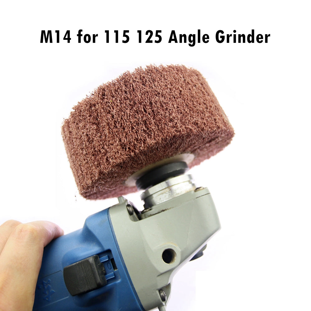 1 piece 4.72x2" M14 Angle Grinder Polishing Wheel Stainless Steel Surface Conditioning Wheel