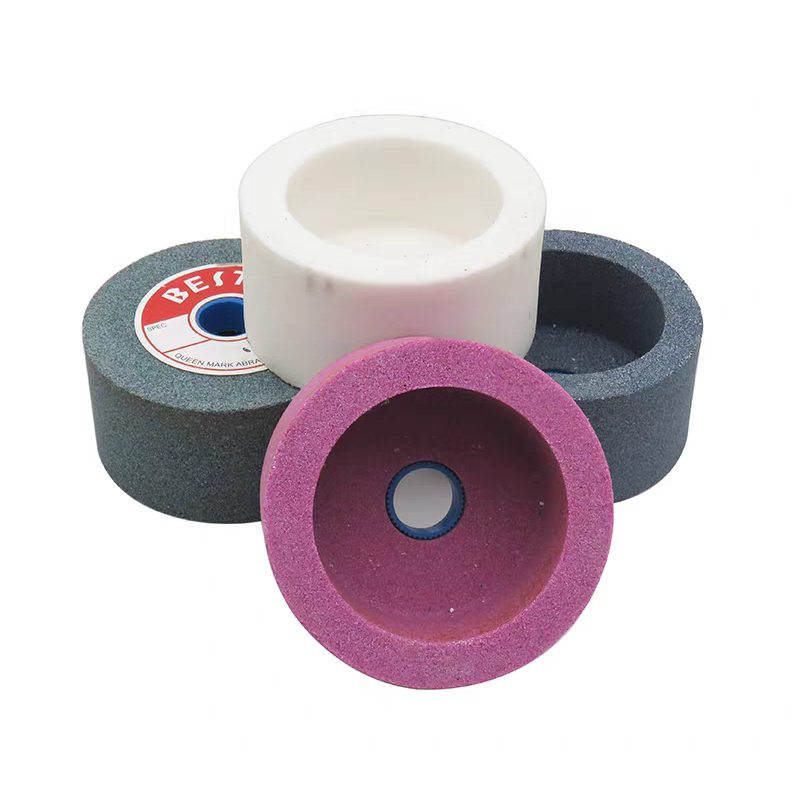 100x50x20mm Cup-Shaped Ceramic Abrasive Wheel Knife Steel Glass Metal Grinding Polishing Wheel