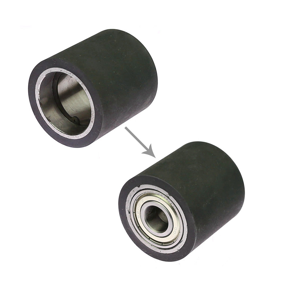 1 piece 2"/50mm x 2"/50mm Solid Rubber Contact Wheel Belt Grinder Part